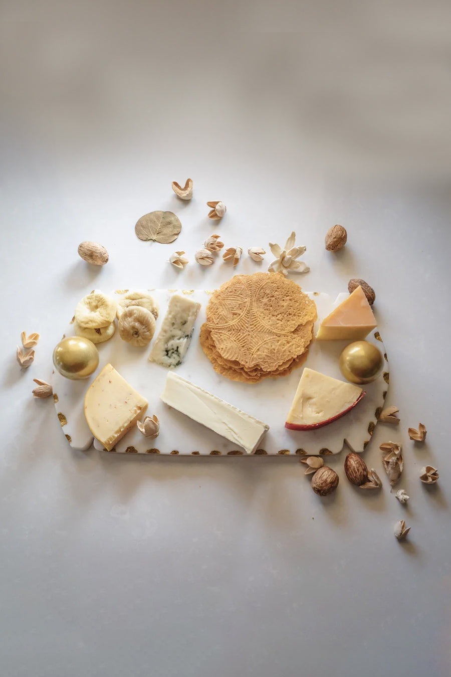 Marble Tray with Gold Domes