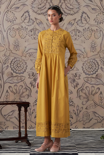 Perdita Ochre Kaftan