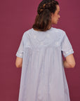 Noor Soft Blue Short Sleeve Nightdress