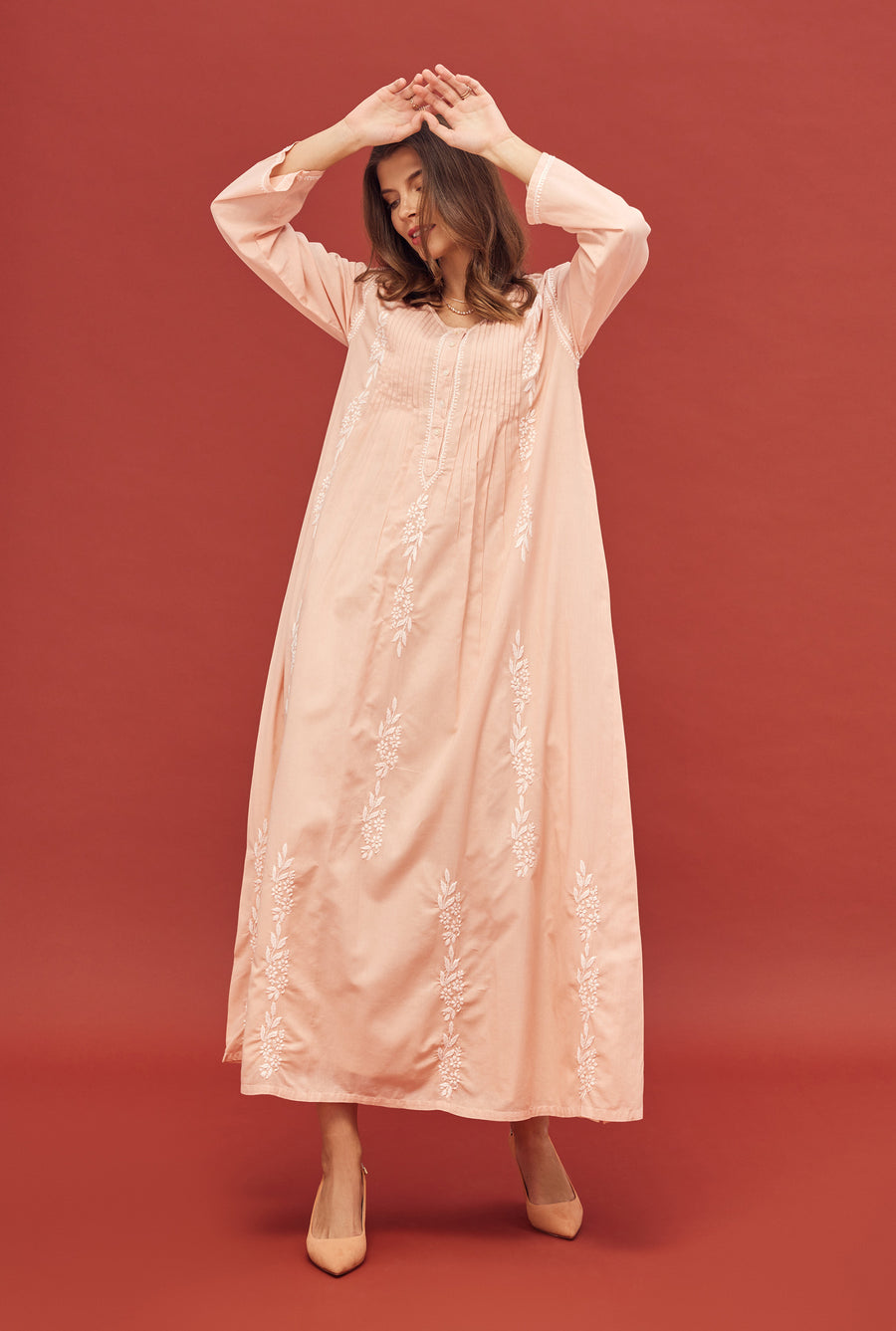 Noor Peach Nightdress