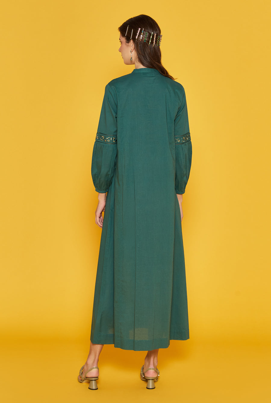 Beatrice Forest Green Kaftan