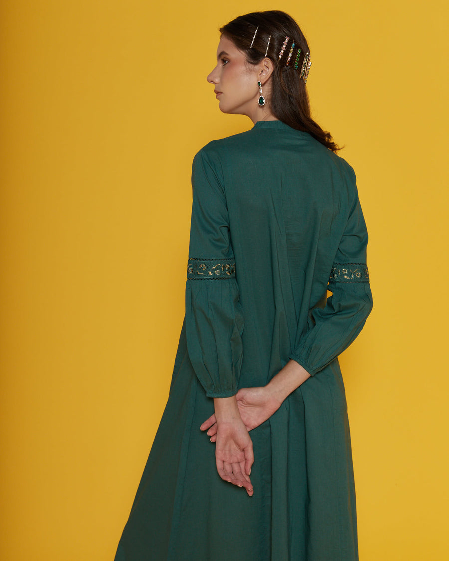 Beatrice Forest Green Kaftan