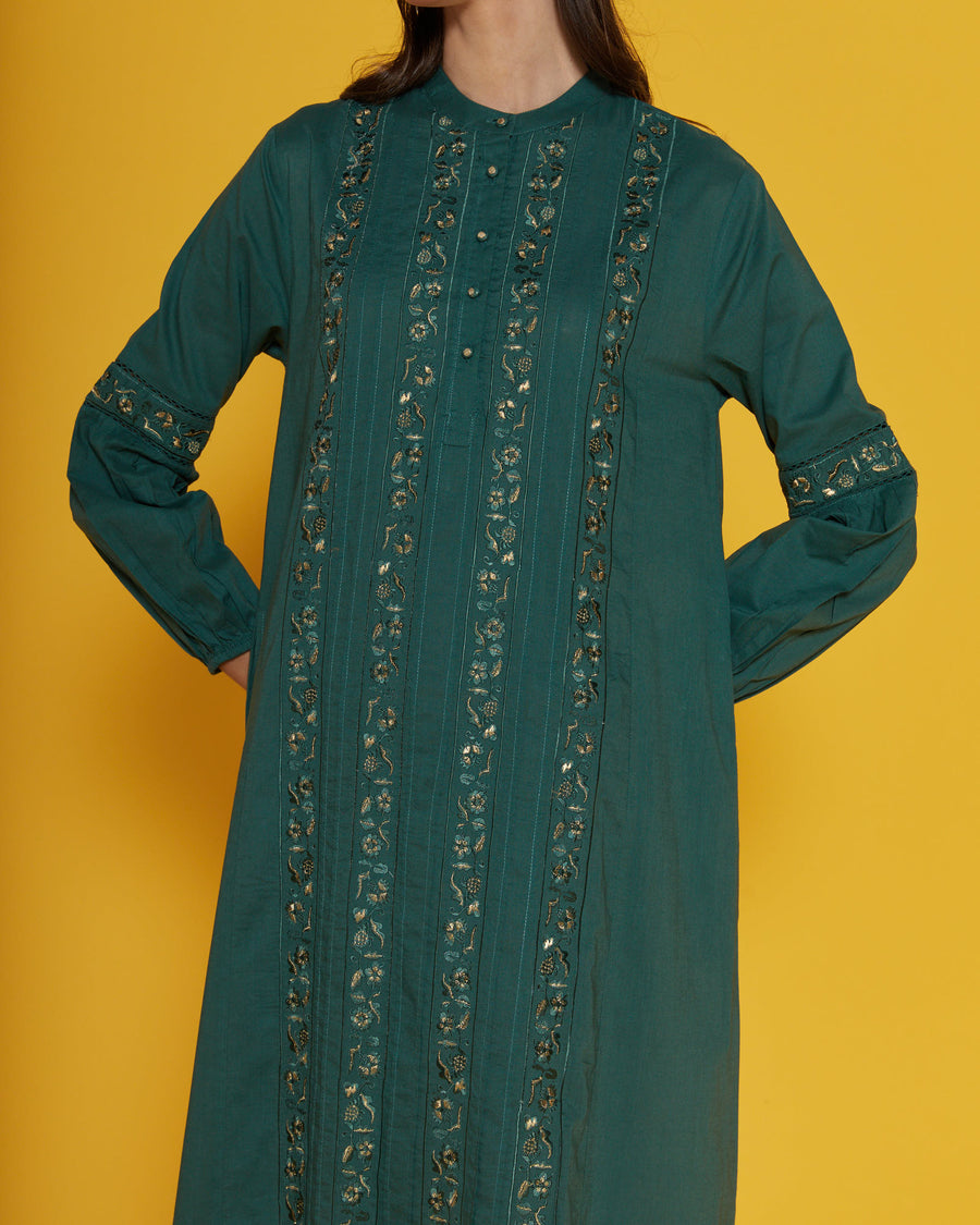 Beatrice Forest Green Kaftan