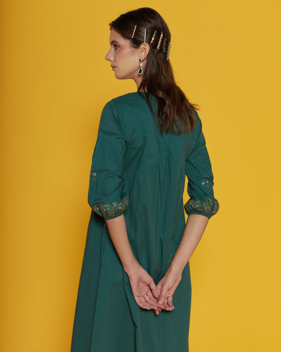 Cordilia Forest Green Kaftan