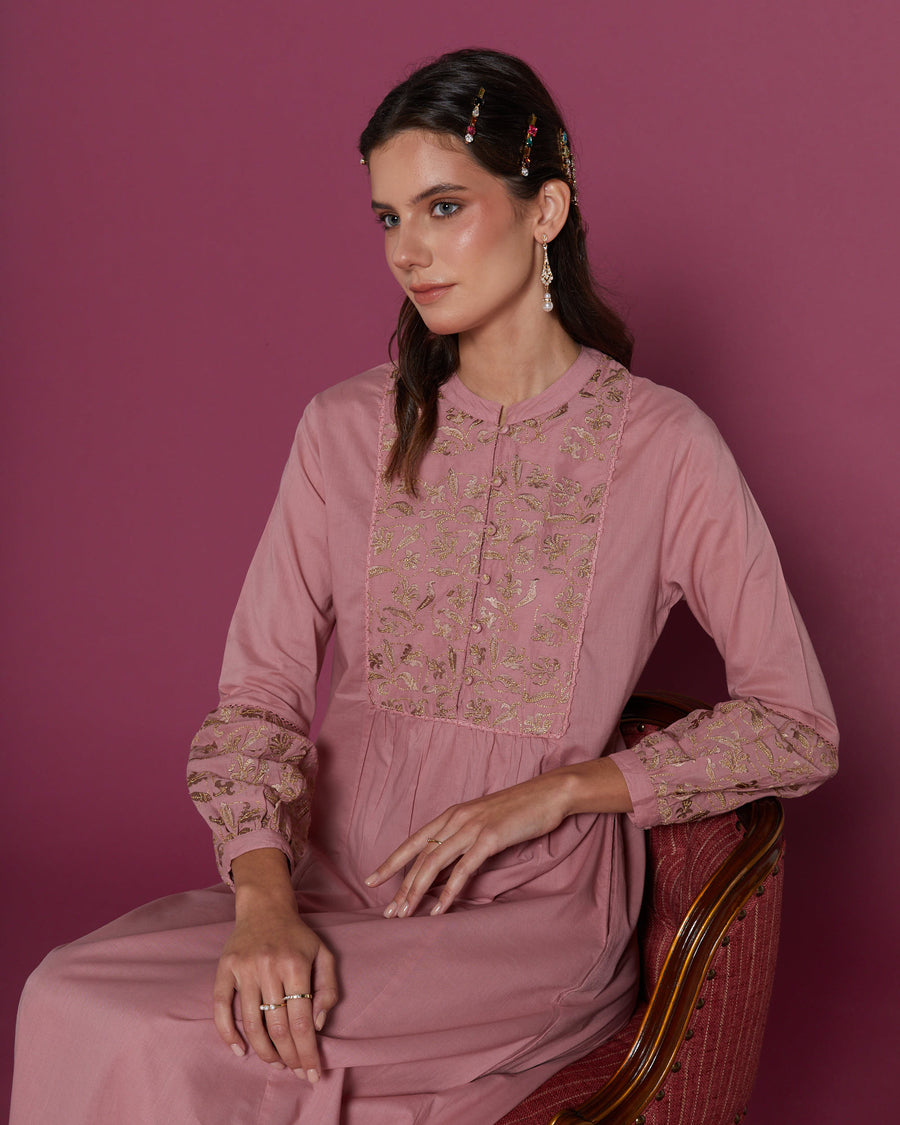 Perdita Rose Blush Kaftan