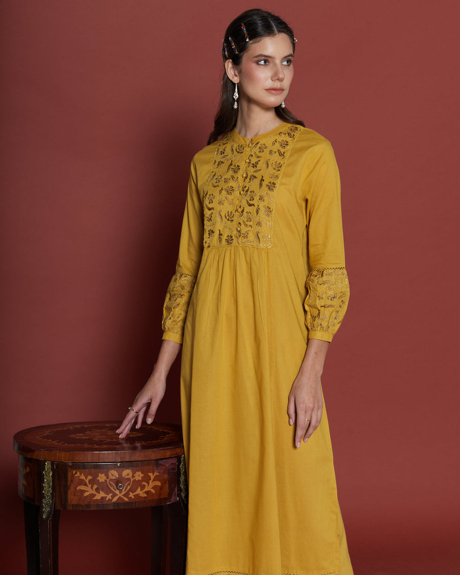 Perdita Ochre Kaftan