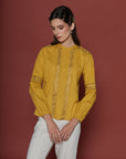 Beatrice Ochre Blouse