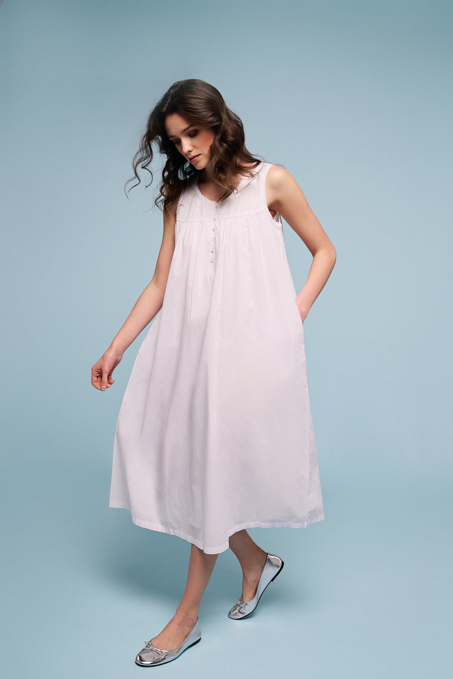 Nightdress Theia White